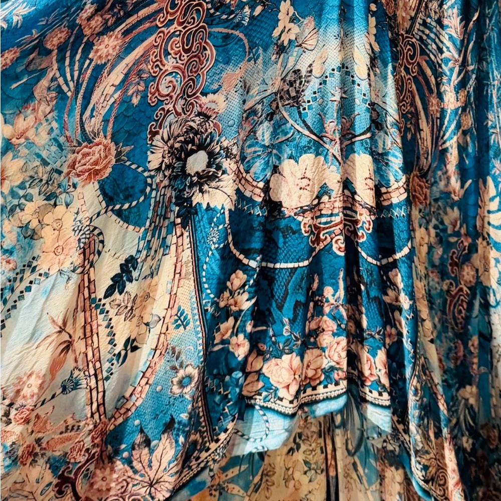 Key West Beach Vibes Manish Vaid Vibrant Multicolor Collector’s Maxi Dress